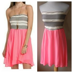Pink Tube-top Dress